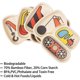 thumbnail image 4 of Platos para niños Platos de bambú para niños pequeños Vajilla Platos divididos a prueba de derrames para la alimentación del bebé - Cuchara y tenedor para bebés Juego de 3 piezas para niños y adolescentes esquí esquí Gafas de esquí, 4 of 5