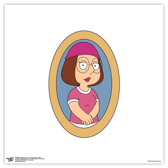 Gallery Pops Family Guy - Family Photos Meg Wall Art, Unframed Version, 12" x 12"