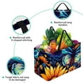 thumbnail image 3 of Starry Sky Sunflower Butterfly Large Capacity Reusable Foldable Oxford Cloth Cube Organizer Tote Bag Toy Basket, 3 of 7