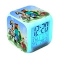 thumbnail image 1 of Minecraft colourful changing quartet alarm clock led night light, 1 of 5