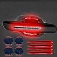thumbnail image 2 of 8pcs Car Door Handle Reflective Stickers Anti-collision Strips Protection Cover Safety Anti-collision Strips Car Accessories, 2 of 5