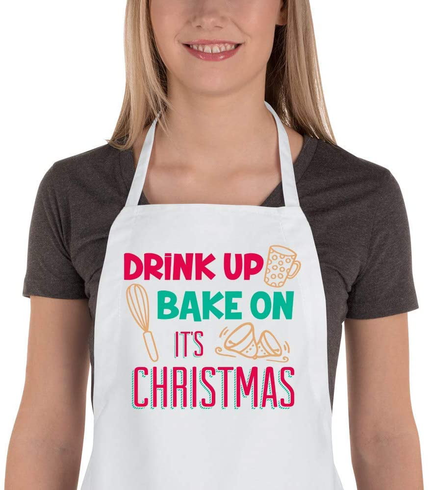 Imagine Design Relatively Funny I Turn Grills On Heavy Weight 100% Cotton Apron Red/Black/White
