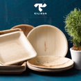 thumbnail image 4 of Tilipan Plam Leaf Disposable Plates 10 Inches (50 Count) Like Bamboo Plates,Compostable & Biodegradable,Better than Plastic Plates-Heavy-Duty Disposable Plates, 4 of 8