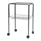thumbnail image 1 of Soporte para jaula de pájaros con bandeja decorativa, práctico y con ruedas, estructura metálica. Negro, 1 of 9