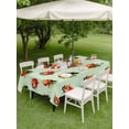 thumbnail image 3 of Cute Ladybugs Outdoor Tablecloth - 54x80 Inch Rectangle Dining Table Cover, Spring Botanical Leaves Green Waterproof Outdoor Table Cloth with Umbrella Hole & Zipper for Picnic/Patio/Party, 3 of 7