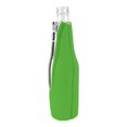 thumbnail image 2 of Blank Neoprene Zipper Beer Bottle Coolie with Full Bottom (2, Bright Green), 2 of 2