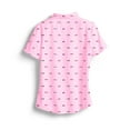 thumbnail image 4 of SCALES Trippy Fish Womens Short Sleeve Polo Navy, Small, 4 of 6