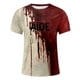 thumbnail image 4 of Playeras Hombre Gimnasio Hombres Letras Teñidas Cuello Redondo Manga Corta Camiseta Casual Tendencia Suelta Y Cómoda Superior, 4 of 4