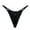 Black3, variant on yunLCZ Women's Cotton Underwear High Waist Seamless Thongs For Women Underwear Lady Low Waist Thong Tangas Solid Color