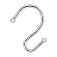 thumbnail image 3 of Mainstays S-Shaped Decorative Shower Curtain Hooks, Assorted Finishes, 3 of 5