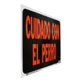 thumbnail image 3 of Letrero Cuidado Con El Perro Hyko Polímero Negro Y Naranja 3, 3 of 3