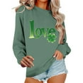 thumbnail image 2 of St Patricks Day Sweatshirt Sweatshirt St Patricks Shirt Shirt St Pattys Day Green Shamrock, 2 of 6