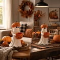 thumbnail image 6 of Ceramic Ghost Statue with Pumpkin Candy Bowl Detachable Lid Halloween Desktop Ornament Holiday Gift Virelaxpo, 6 of 7