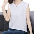 thumbnail image 4 of Dagugfen Women Sleeveless Tops Cap Sleeve Loose Fitting Casual Comfy Lightweight Work Basic Tees Tank Tops, 4 of 8