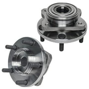 Detroit Axle - Front 2pc Wheel Bearing Hubs for Chrysler Town & Country Plymouth Prowler Grand Voyager Dodge Caravan, 2 Wheel Bearing and Hubs Assembly Set Replacement