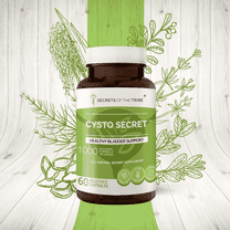Secrets of the Tribe Cysto Secret Capsules Dietary Supplement, Natural Herb Blend, Made from Corn Silk, Cleavers, Horsetail, Uva Ursi, Pumpkin, Buchu 60 Count