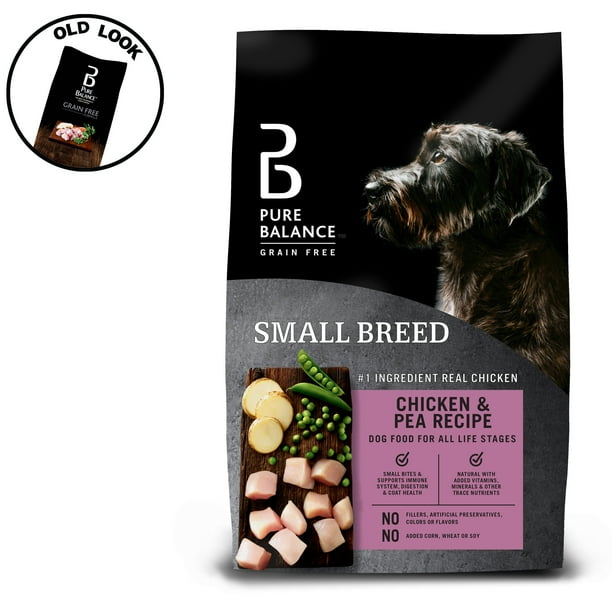 Pure Balance GrainFree Dry Dog Food, Small Breed Chicken & Pea Recipe