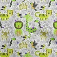 thumbnail image 1 of oneOone Rayon Light Green Fabric Cute Animal Craft Projects Decor Fabric Printed By The Yard 56 Inch Wide, 1 of 4