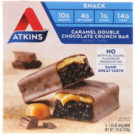 Atkins Caramel Bar,Dbl Choc Crun 5/1.6 Oz
