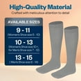 thumbnail image 3 of Diabetic Socks for Men and Women Over the Calf Knee High Cotton Socks Loose Fit 4 Pairs, 3 of 7