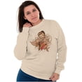 thumbnail image 5 of Betty Boop Cartoon Love Hurts Tattoo Women Crewneck Sweatshirt Brisco Brands 5X, 5 of 6
