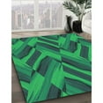 thumbnail image 3 of Ahgly Company Machine Washable Indoor Rectangle Transitional Medium Teal Green Area Rugs, 4' x 6', 3 of 7
