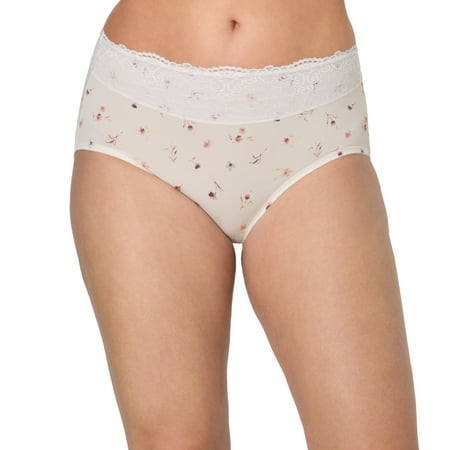 Bali Passion For Comfort Brief Underwear DFPC61 Color: Poppy Print Size: 8
