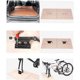 thumbnail image 5 of Abrazadera de horquilla delantera para bicicleta de montaña, liberación rápida para productos de viaje al aire libre, negra, 5 of 5