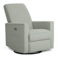 thumbnail image 4 of Evolur Harlow Deluxe Upholstered Plush Seating Glider Swivel, Power Recliner with USB Port, Greenguard Gold Certified, Glider Chair for Nursery, Light Grey, 4 of 8