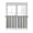 SteelBlue Tan, variant on Half Window Curtains 24 Inches Long, Blue Brown Beige Window Treatment Curtain Drapes, Boho Farmhouse Abstract Stripes Art Short Curtains Tiers for Kitchen Over Sink, 27.5"x24", 2 Panels