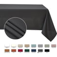 thumbnail image 4 of Faux Linen Texture Tablecloth Stain Resistant Waterproof, Wrinkle Resistant Table Cloth, Fabric Table Cover for Dining Room, Indoor and Outdoor Use, Rectangle 60 x 120 Inch, Charcoal, 4 of 6