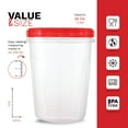 thumbnail image 3 of Contenedores para congelador Tafura, 1 litro (32 oz), paquete de 10 con tapas giratorias, 3 of 7
