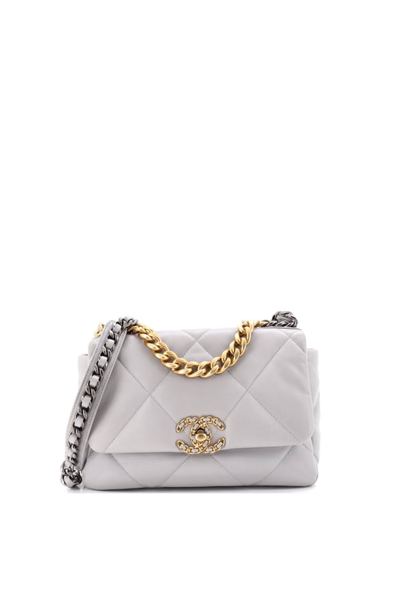 Pre-Owned 19 Flap Bag Quilted Leather Medium By Rebag