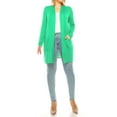 thumbnail image 4 of Women's Casual Plus Size Long Sleeve Loose Fit Solid Open Cardigan with Side Pockets, 4 of 6
