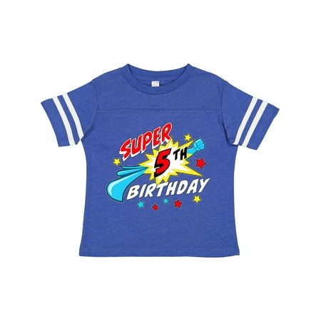 

Inktastic Super 5th Birthday- Five Years Old Gift Toddler Boy or Toddler Girl T-Shirt