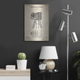 thumbnail image 6 of Luxe Metal Art 'Photographic Camera Blueprint Patent Parchment' Metal Wall Art, 16"x24", 6 of 9