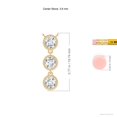 thumbnail image 3 of ANGARA Lab Grown Three Stone Diamond Necklace for Women in 14K Yellow Gold (Size-3.6mm| Color-F-G| Clarity-VS) | April Birthstone, Anniversary, Jewelry Gift for Women | Lab-Grown Diamond Necklace, 3 of 6