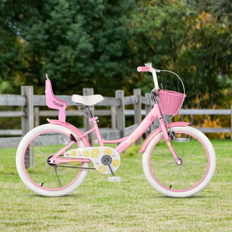 Glerc 20 Inch Girls Bike for Ages 7-13, Princess Style with