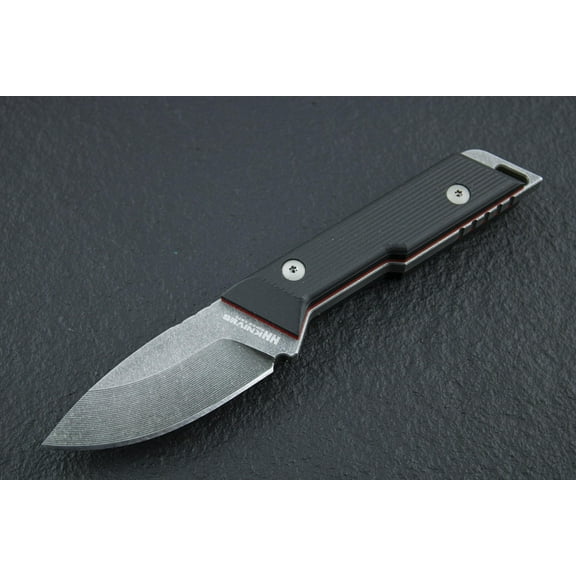 PROTO Drop Point EDC Full Tang Knife With a Sheath Included, 6mm Blade Thickness, Sleipner Steel 59-61 HRC, Modern Design by NN Knives