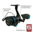 thumbnail image 2 of Quantum Smoke Saltwater Spinning Fishing Reel, Size 25 Reel, Black, 2 of 8