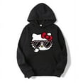 thumbnail image 2 of Hello Kitty Dessin Animé Anime Femmes Chandails à Enfiler Hauts Printemps Automne Hommes Chandails à Capuchon 2024 Nouveau Décontracté Rose Sport Couple Chandails Vêtements ZR, 2 of 6