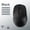 Black, variant on Ambidextrous Dual-Mode Wireless Mouse, Portable Ergonomic Type-C Rechargeable Silent Mouse for Office/Home Use with Tablet/Laptop/Desktop Connectivity, Wireless Mouse for Laptop, Portable Device