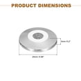 thumbnail image 2 of 8 Pcs Silver Speaker Isolation Feet,25x5mm Copper Shock Absorption Base Pad Anti Vibration Amplifier Stand Feet Mat, 2 of 6