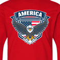 thumbnail image 4 of Inktastic America with Eagle Shield and Banner Long Sleeve Youth T-Shirt, 4 of 5