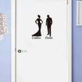 thumbnail image 1 of 2 uds hombre mujer baño cuarto de baño polvo habitación 1 WC calcomanía decoración del baño arte pared hogar niños dormitorio sala de estar Oficina decoración pegatinas Sailing Electrónica, 1 of 5