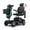 emerald green, variant on Electric Powered MAX PLUS RED 4 Wheel Wheelchair Device 2pcs 20AH Battery With Charger Basket For 16 Miles Travel Grown-ups Elderly