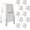 White, variant on 5 Pack Plastic Stools, Linor 18.8"H Stackable School Chairs, Nesting Stacking Stool, Portable Backless Chairs for Classroom, Home