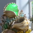 thumbnail image 5 of Themed Coral Shell Fountain Tabletop Home Décor Indoor Desktop Fountains Perfect for Zen Waterfall Meditation Waterfall Decor Fountain with LED Lights(23037), 5 of 6