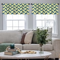 thumbnail image 5 of LALILO Kitchen Curtain Valance Arabesque Ornamental Arabic Rod Pocket Window Curtain 52"x 18" Set of 2, 5 of 7