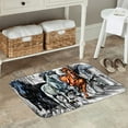 thumbnail image 7 of Gukieu Four Running Horses Print Dust-proof Floor Mats, Water-absorbent and Non-slip Flannel Door Mats 16x24in, Home Decoration Suitable for Kitchen, Bathroom, Garage, 7 of 7